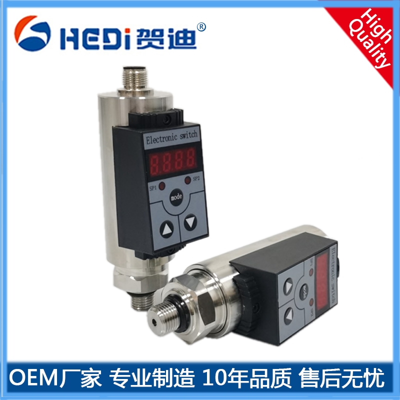 佛山順德賀迪傳感儀器HDK102智能數顯壓力測控應用于化工機械液壓等行業測量